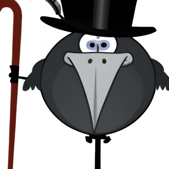 crazy crow print - Picture 1 of 1